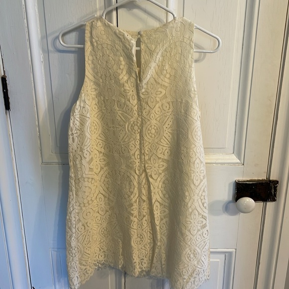 Cream lace mini dress - Picture 2 of 2